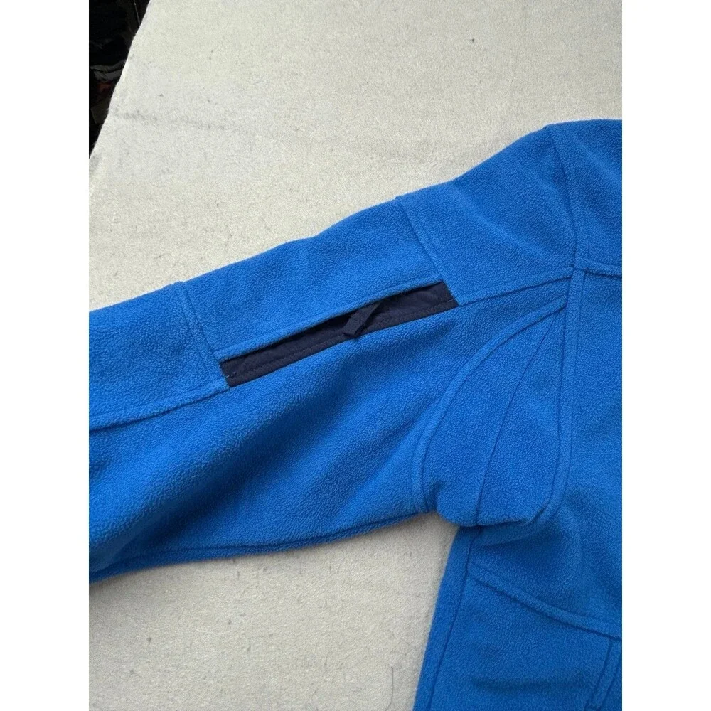Duluth Trading Men's Shoreman's Fleece Gridlock Jacket Medium Blue